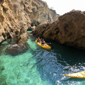 Ruta guiada kayak playa Maro